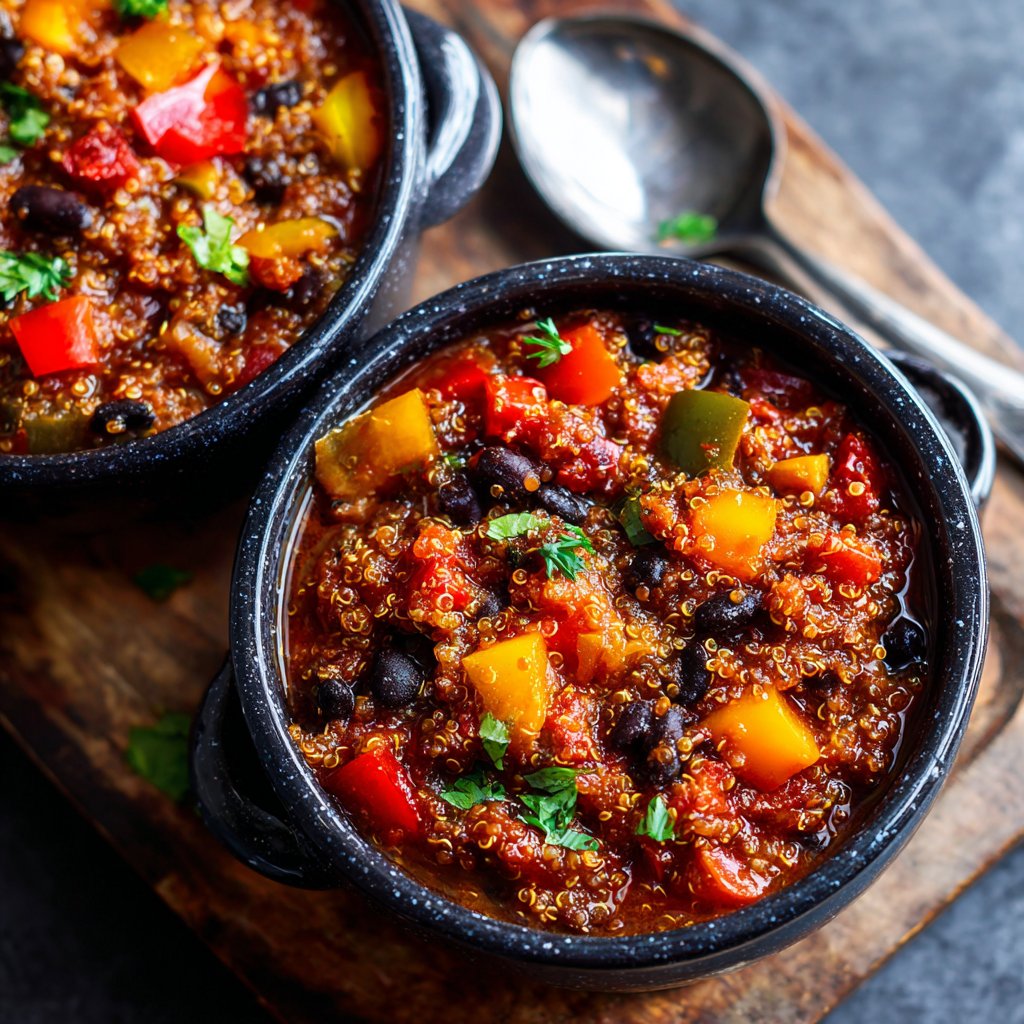 Healthy Crockpot Quinoa Chili