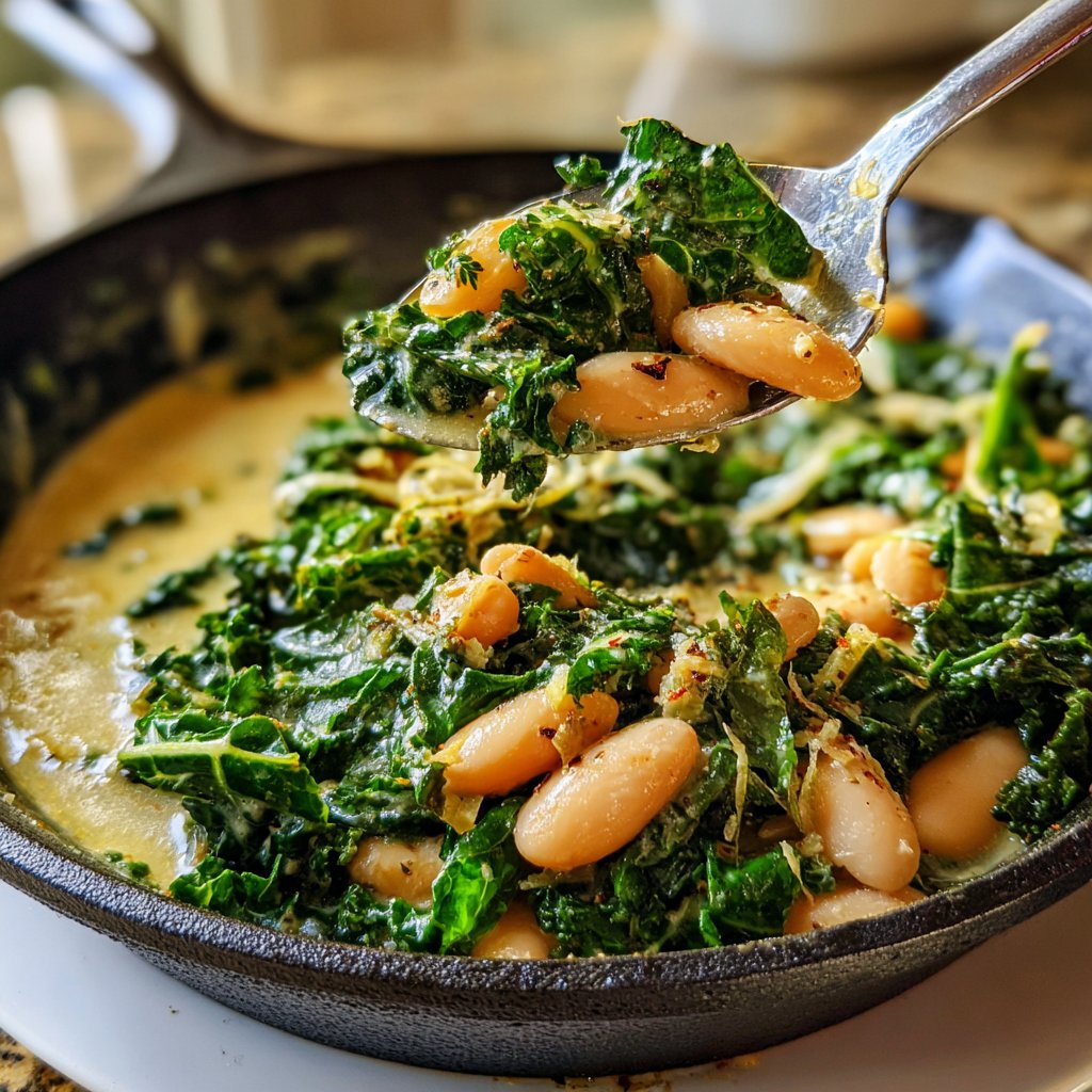 Lemon Garlic White Bean Skillet