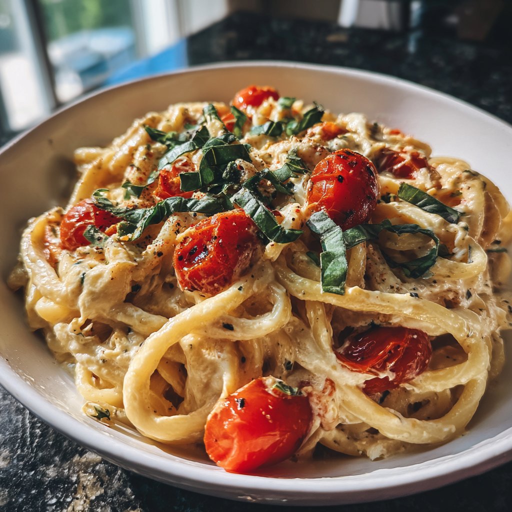 Romantic Tomato Burrata Pasta