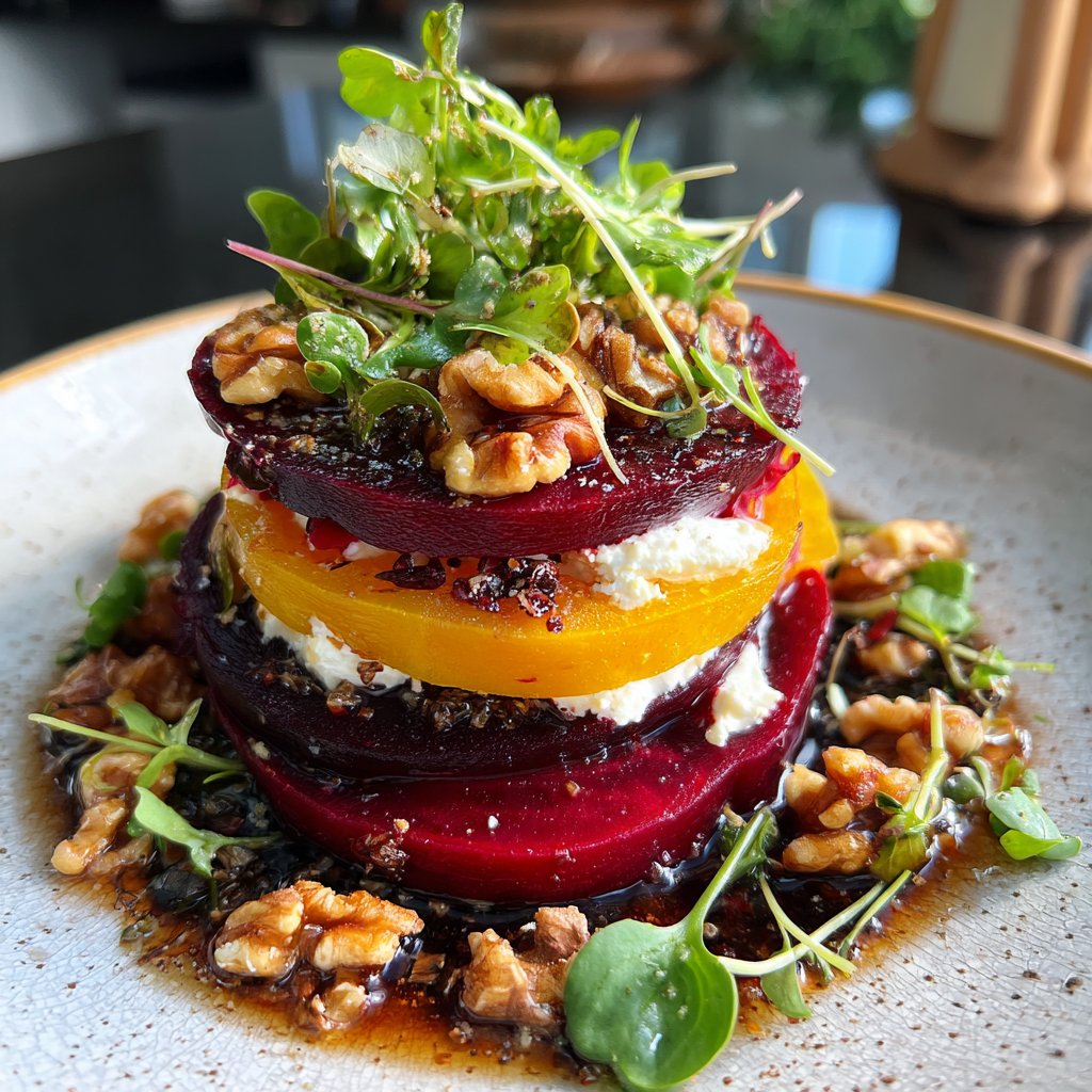 Romantic Beet and Goat Cheese Salad