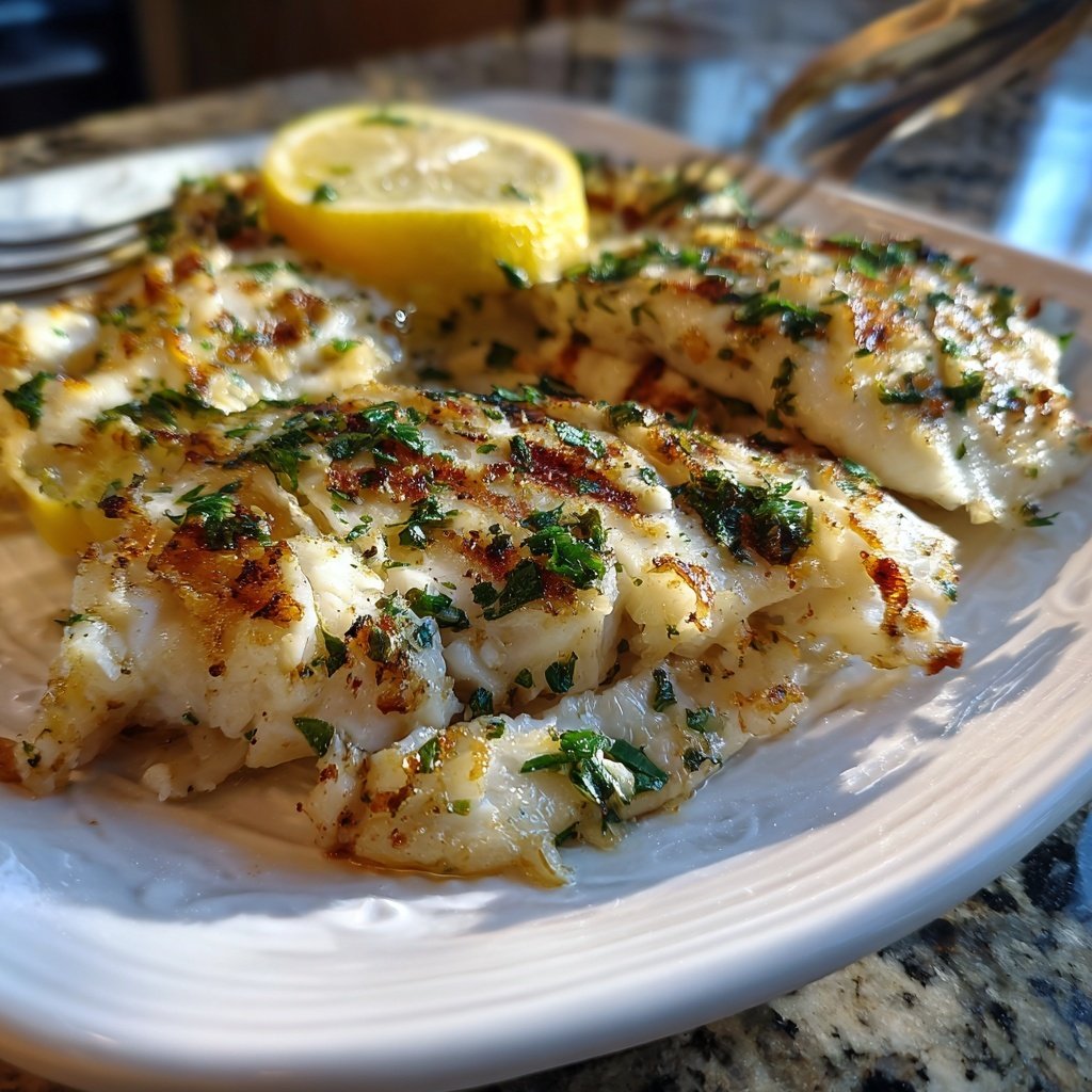Healthy & Light Lemon Grilled Fish Plate