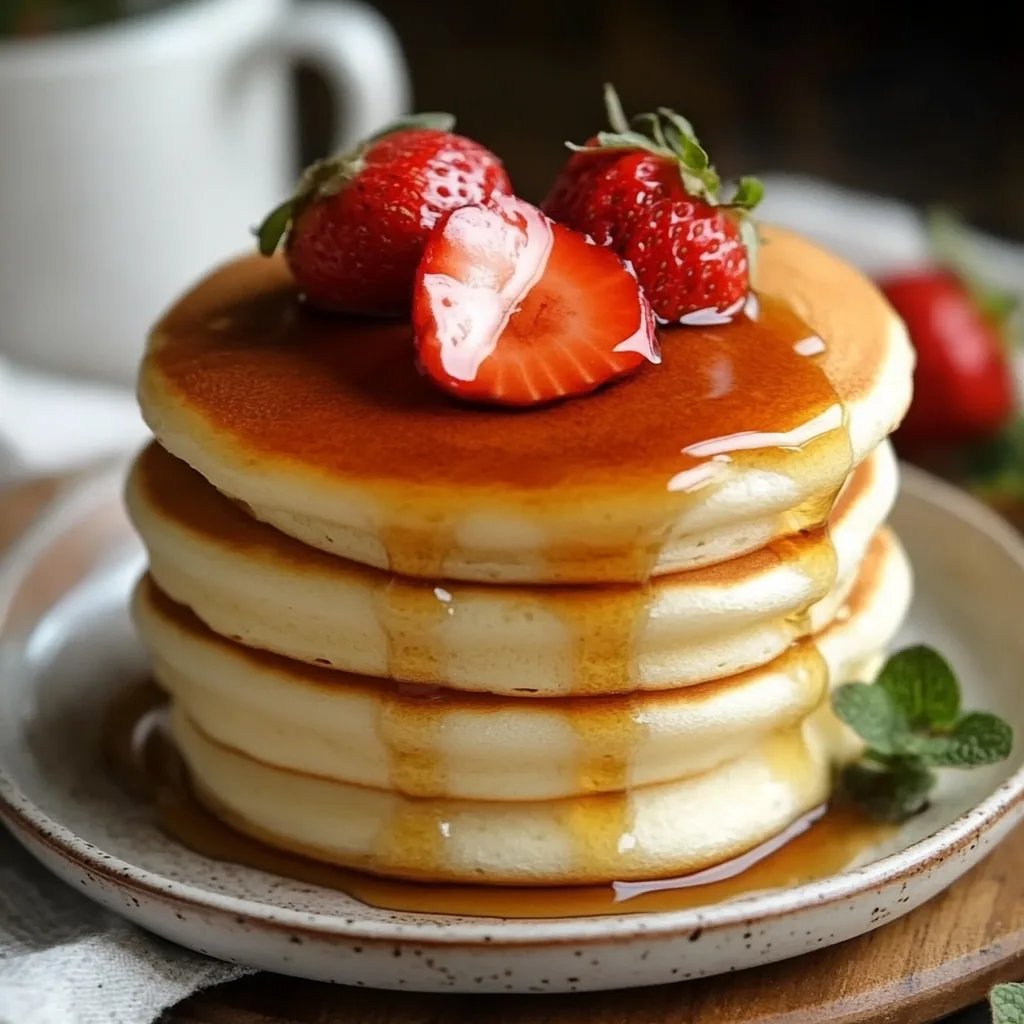 Fluffy Japanese Soufflé Pancakes