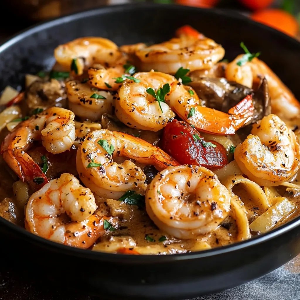 Blackened Shrimp Stroganoff