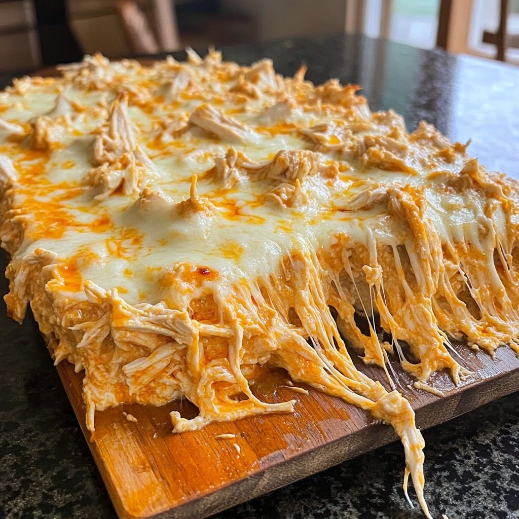 Healthy Crockpot Buffalo Chicken Dip