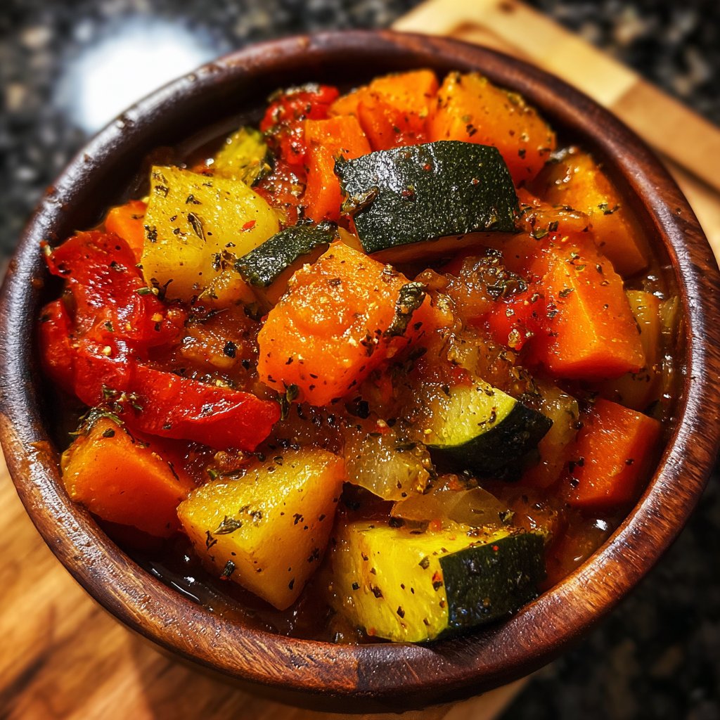 Healthy Crockpot Italian Vegetable Stew