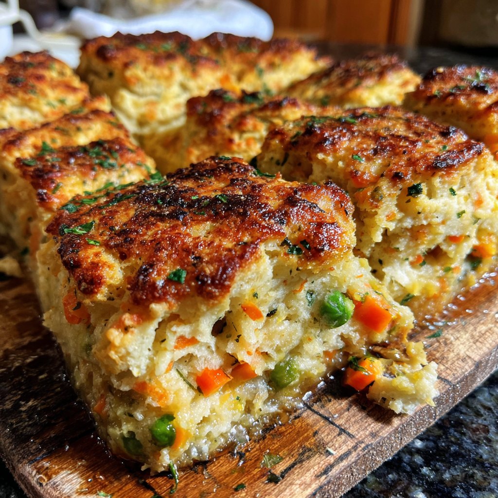 Sunday Vegetable Pot Pie with Biscuit Topping