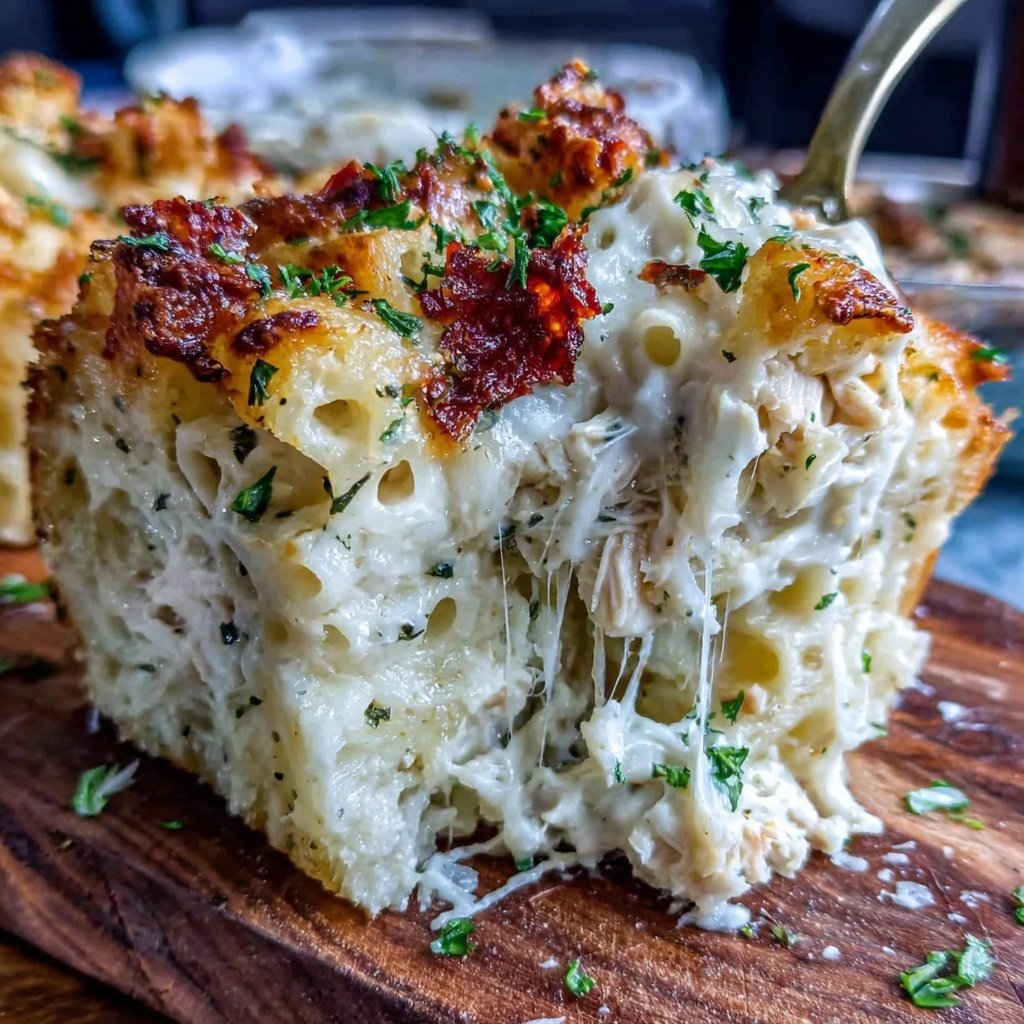 Rotisserie Chicken Alfredo Bake