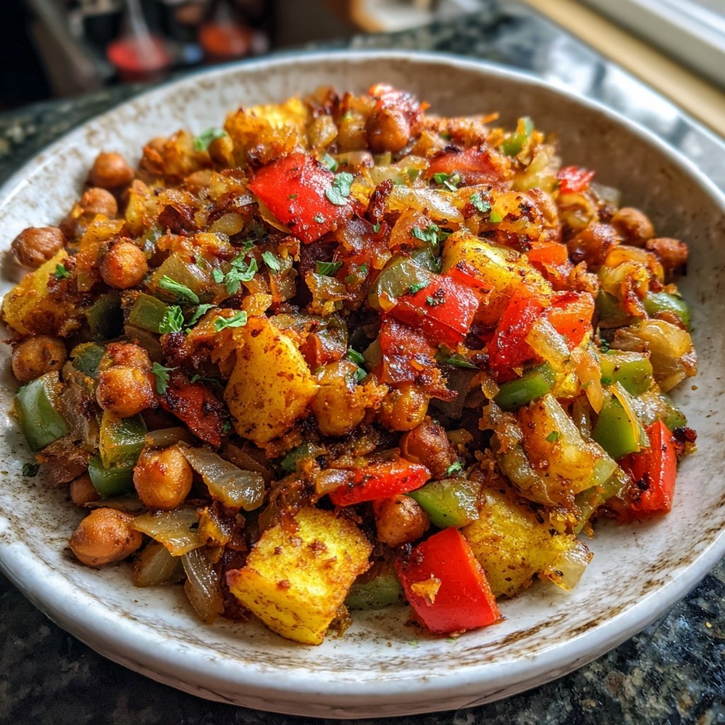 Smoky Chickpea Veggie Hash