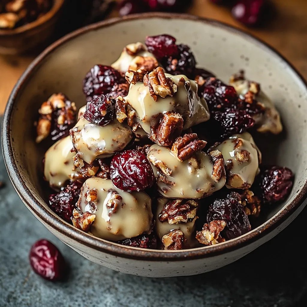 White Chocolate Cranberry Pecan Clusters