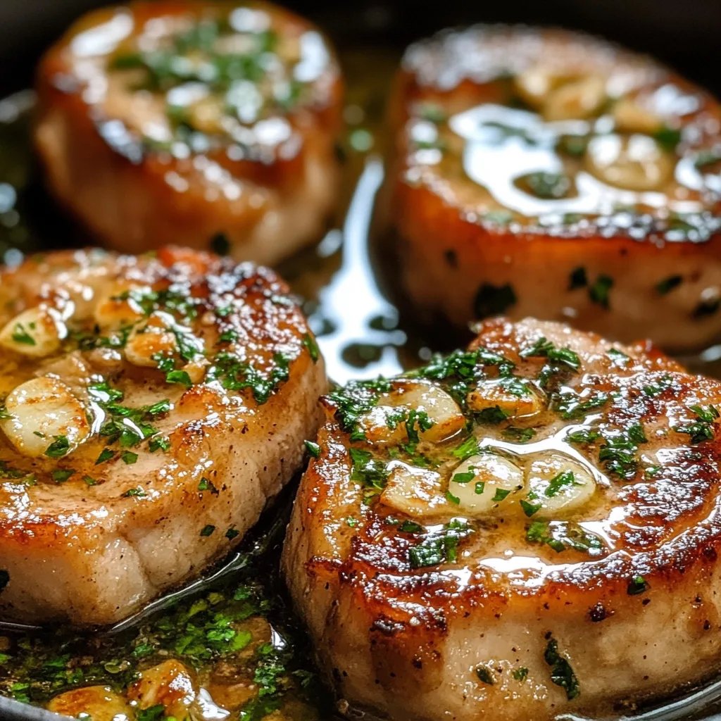 Garlic Butter Pan Seared Pork Chops (20-Minutes)