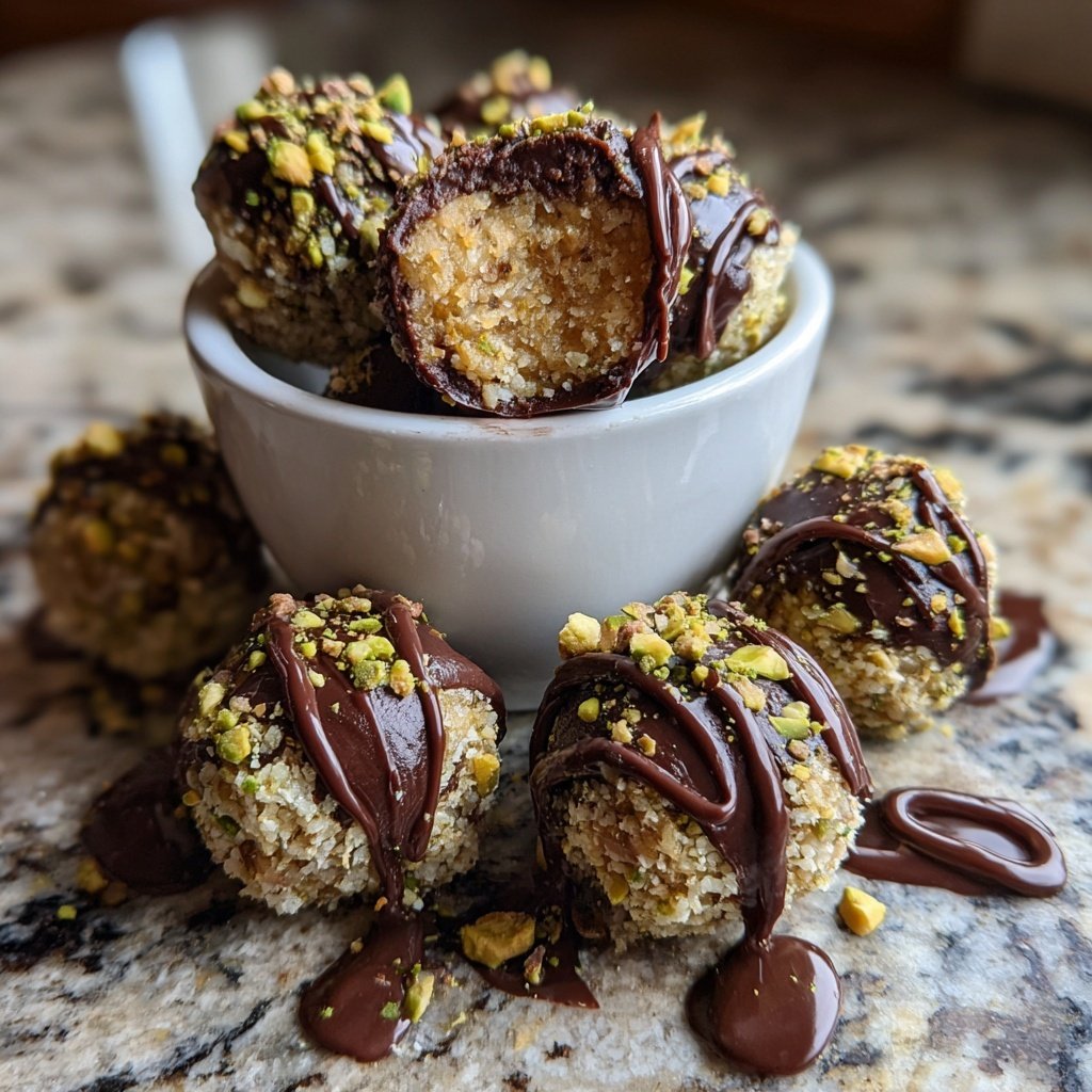 Chocolate Pistachio Coconut Bites