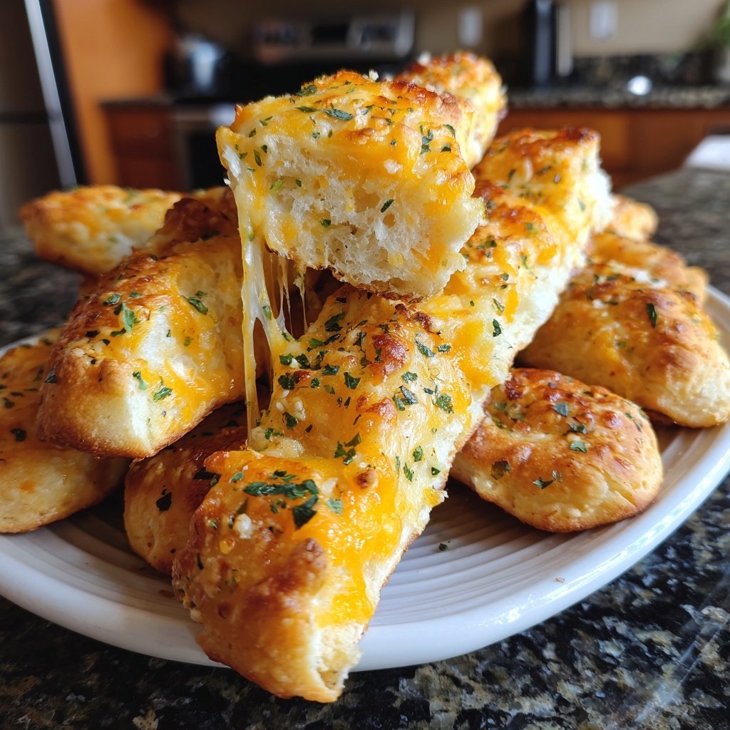 Super Bowl Cheesy Breadsticks