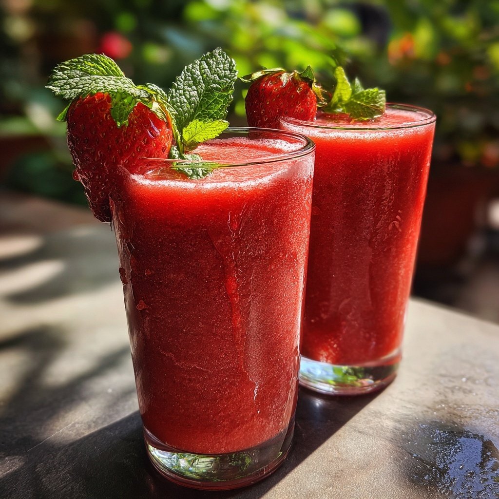 Strawberry Mint Smoothie