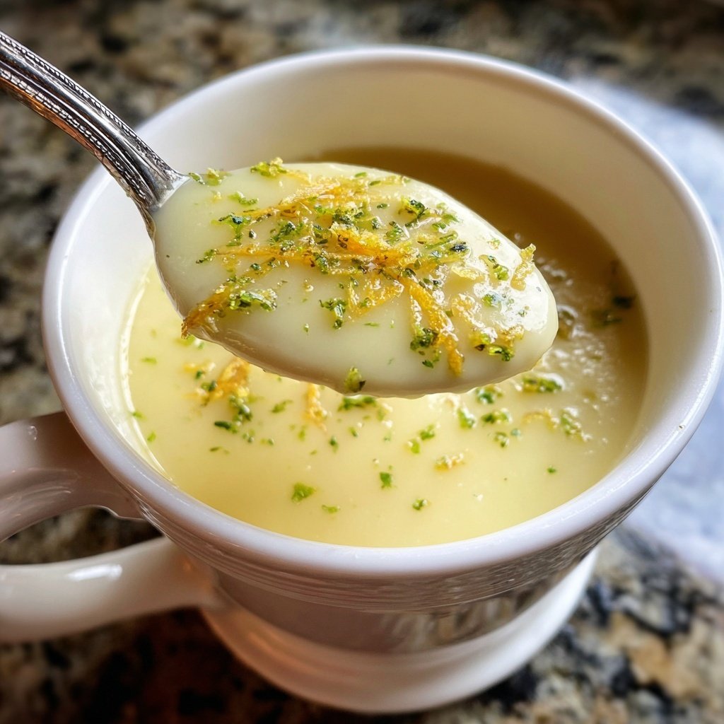 Creamy Lemon White Bean Soup Bowl