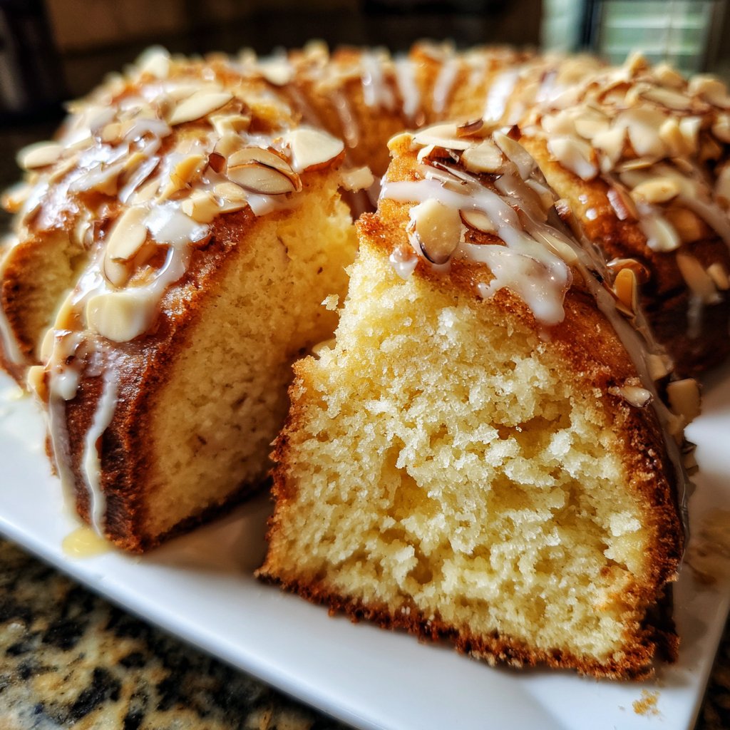 Vanilla Almond Yogurt Cake