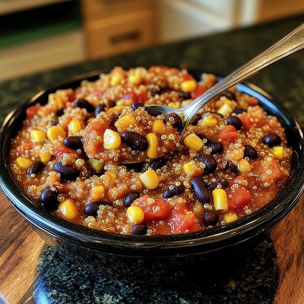 Healthy Crockpot Quinoa Chili