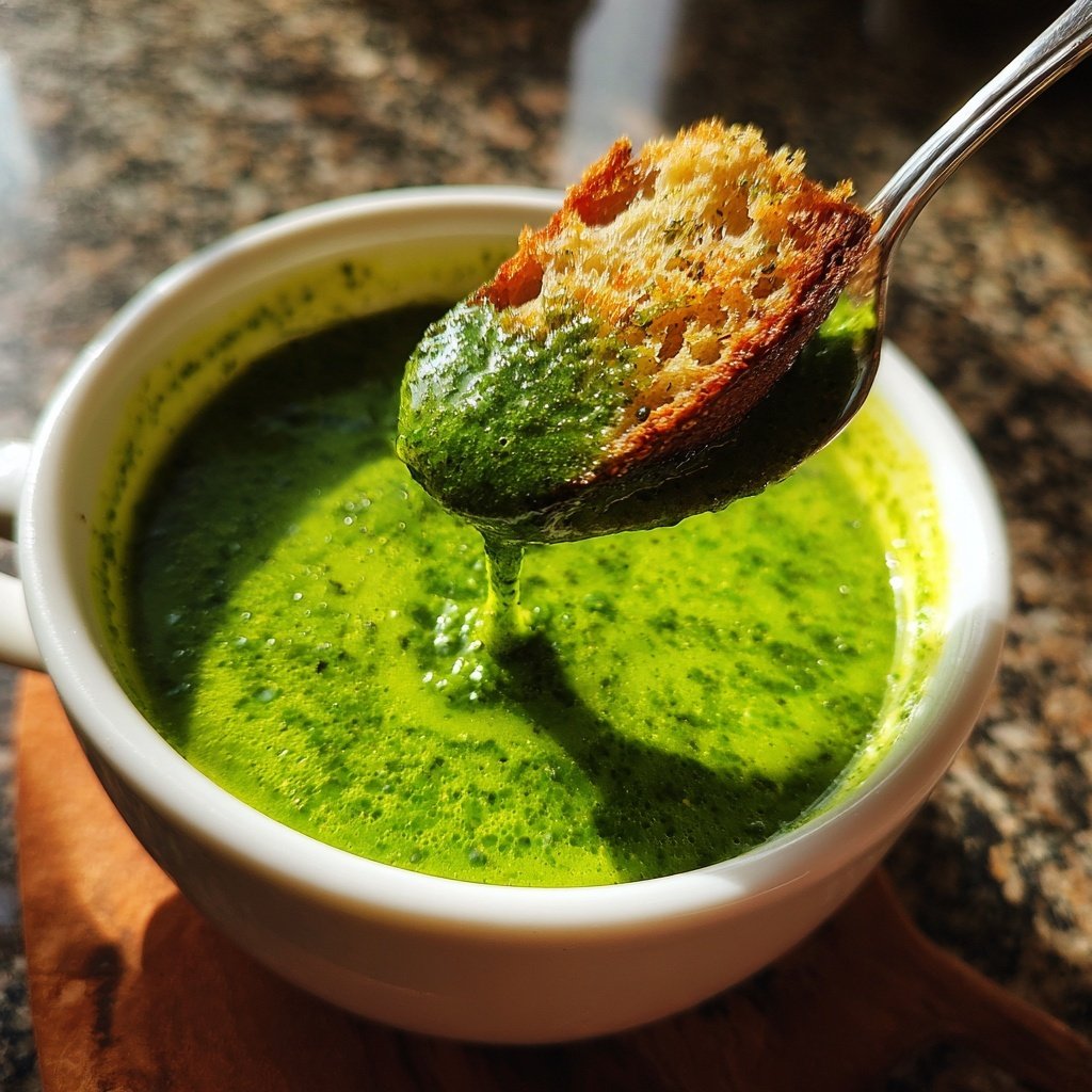 Creamy Lemon Spinach Soup