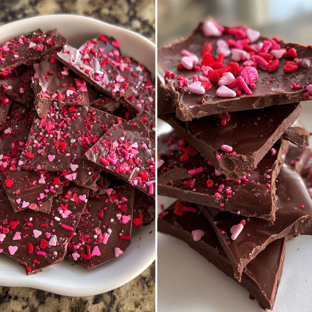 Valentines Treats Chocolate Bark