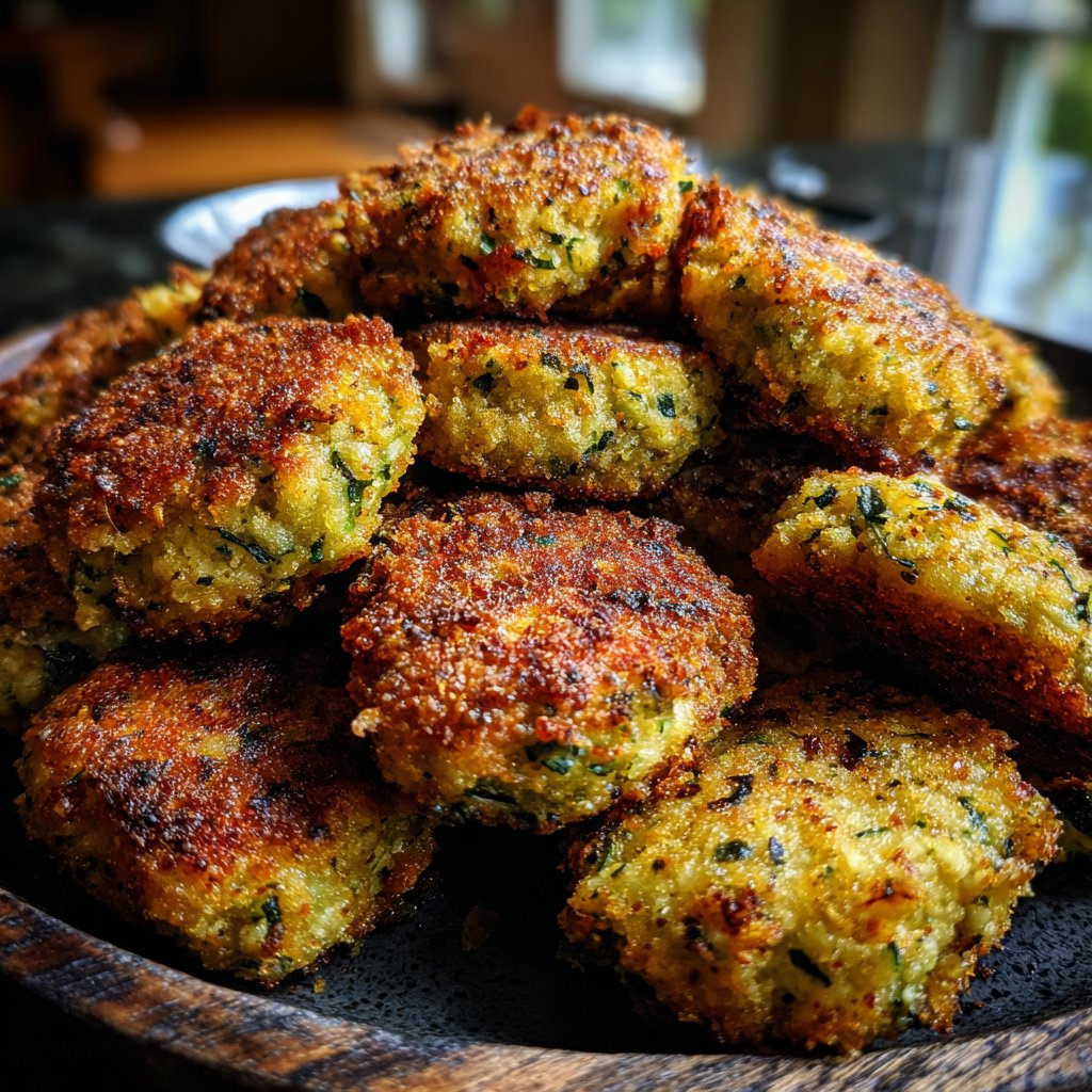Crispy Zucchini Veggie Bites