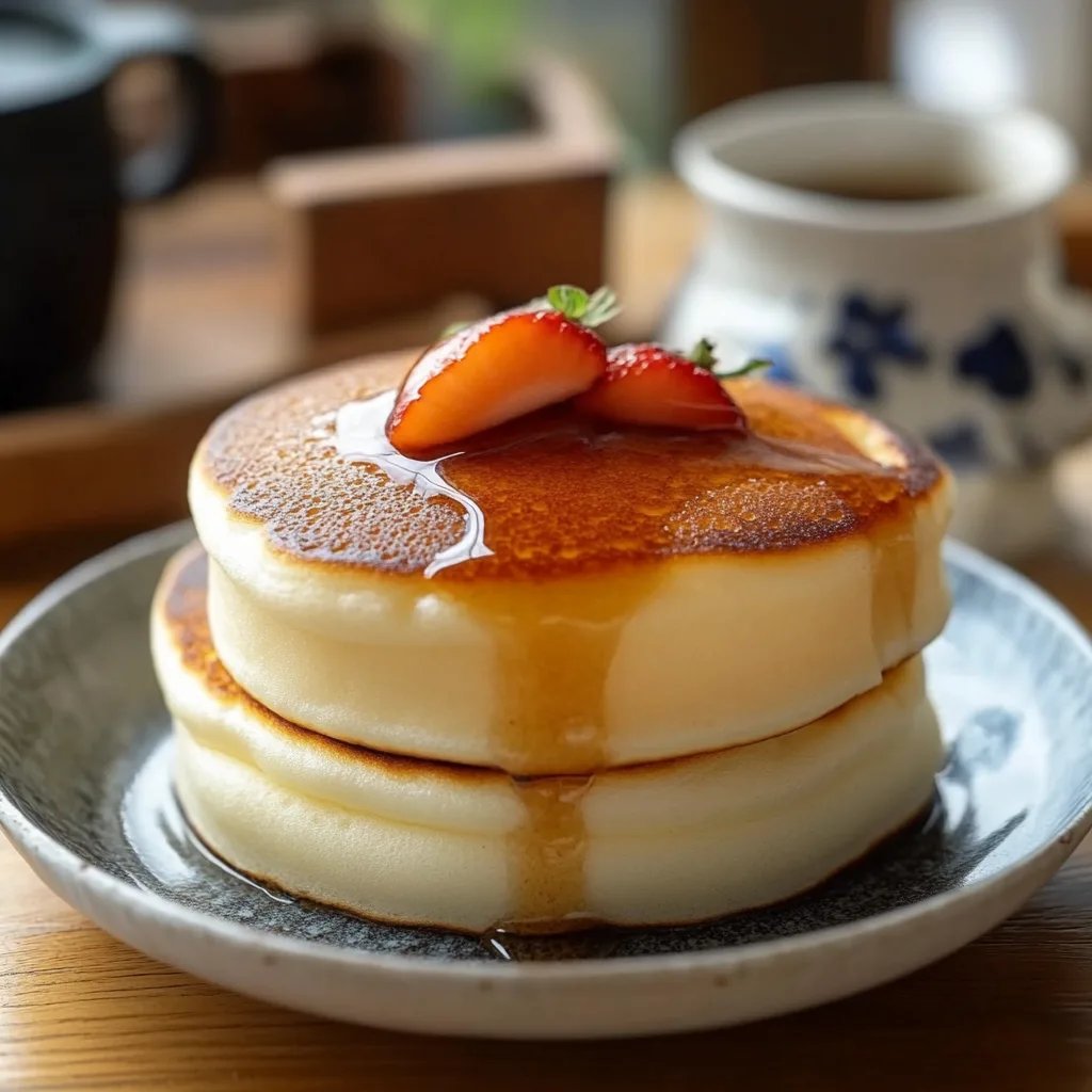 Fluffy Japanese Soufflé Pancakes