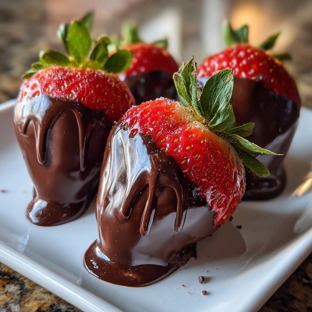 Chocolate Strawberries for Valentine’s Day