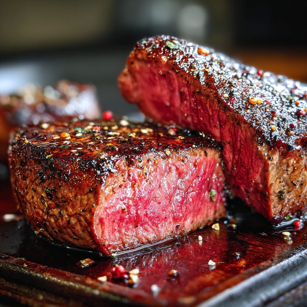 Filet Steak with Red Wine Butter