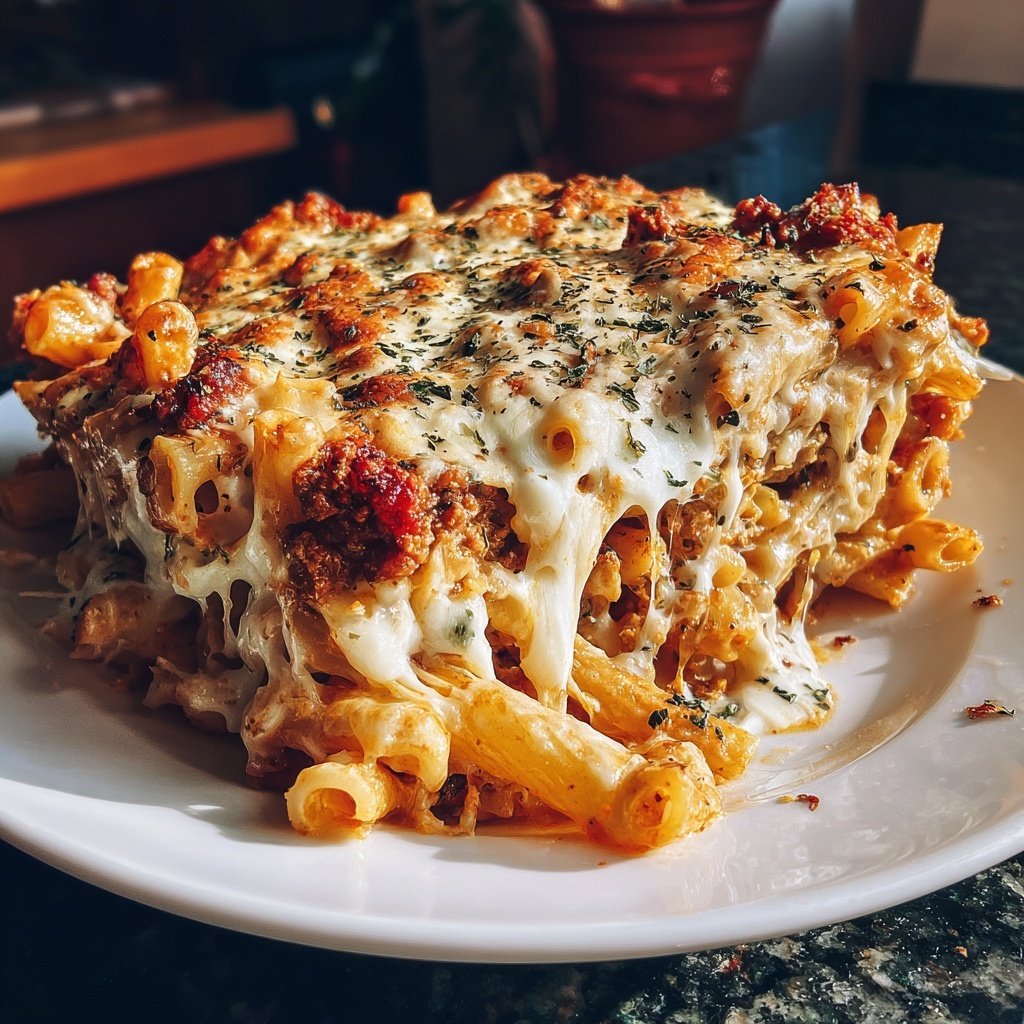 Ground Beef Baked Ziti