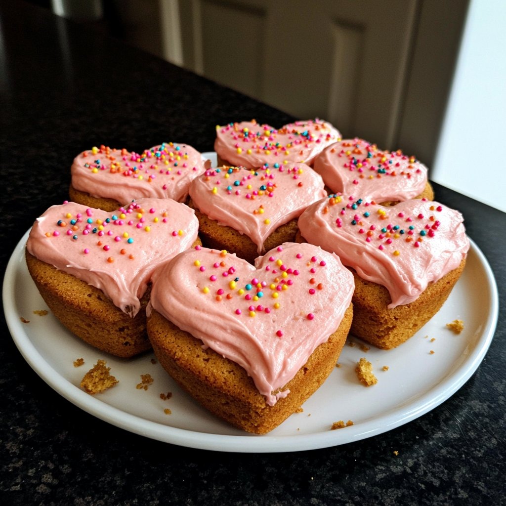 Mini Heart Cake Recipe