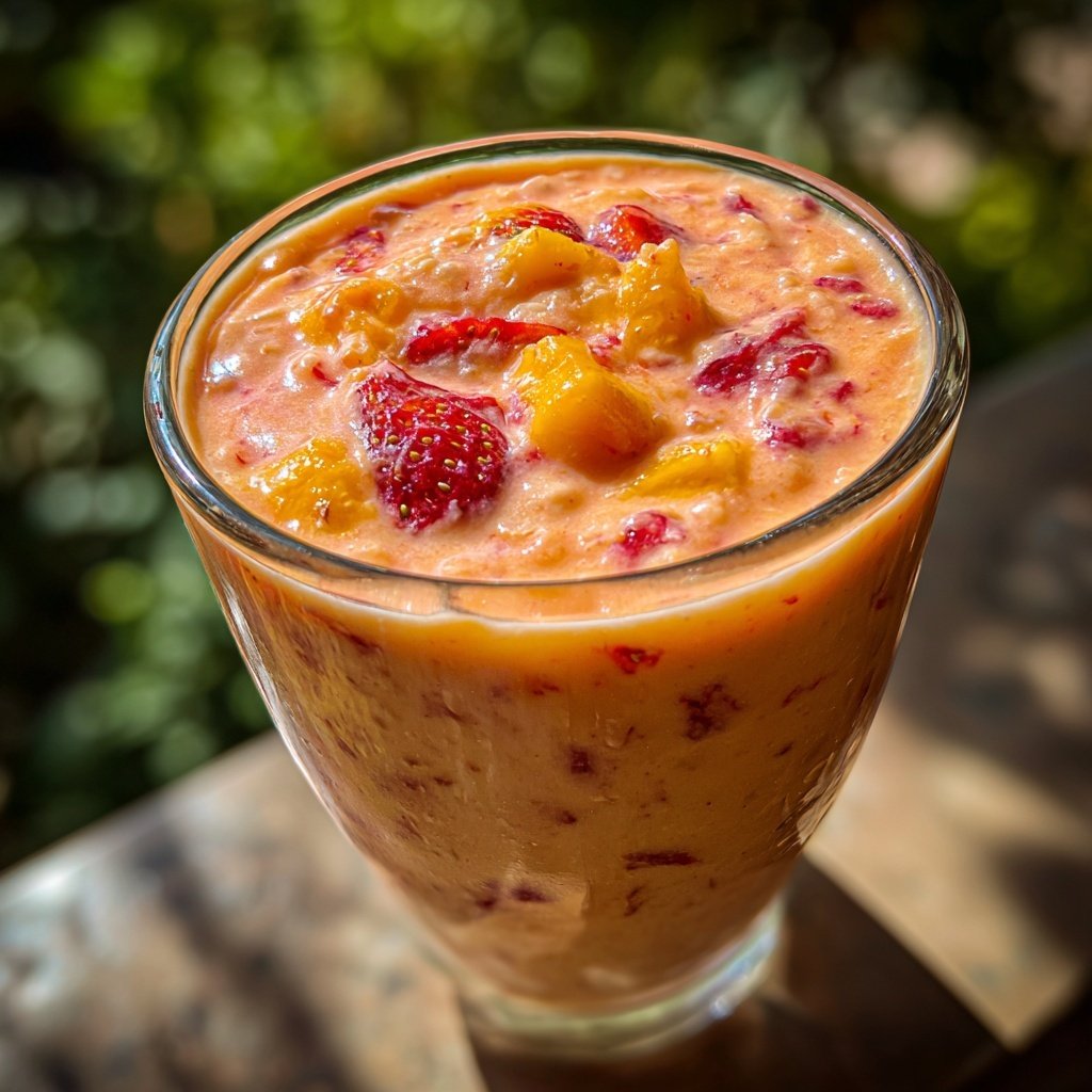 Strawberry Mango Yogurt Smoothie
