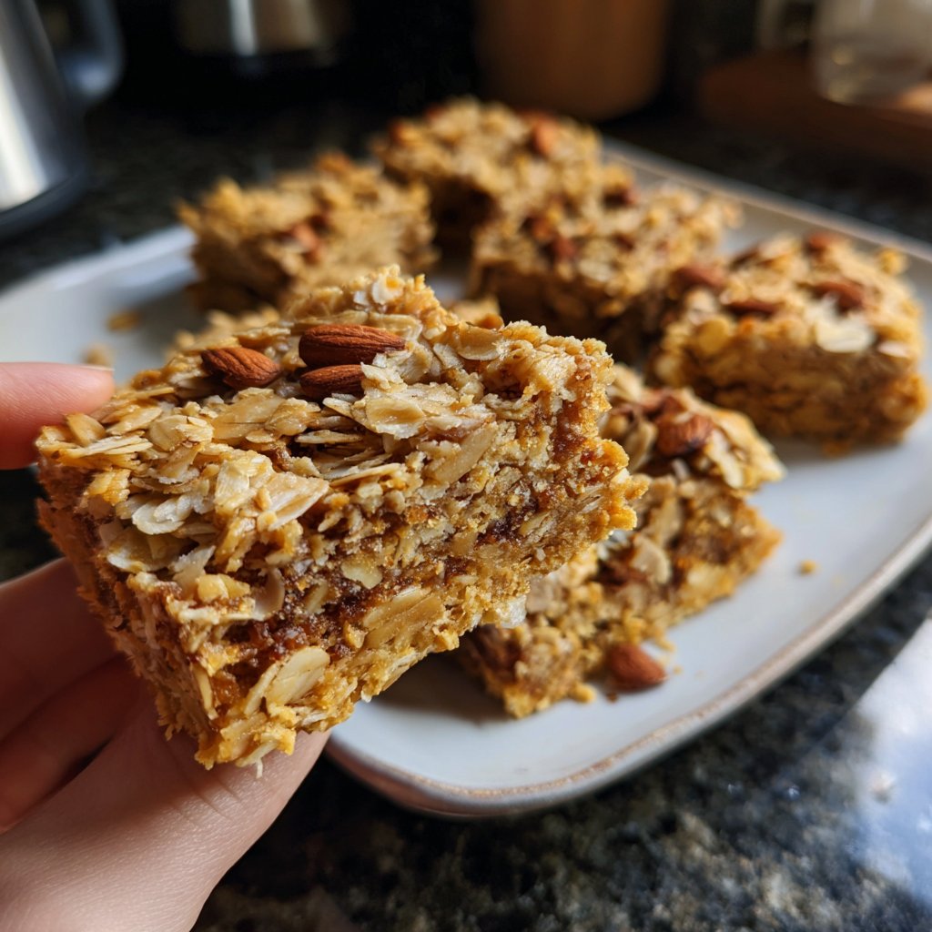 Vanilla Almond Oat Breakfast Squares