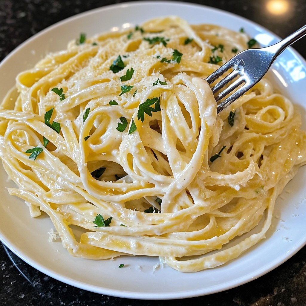 Easy Creamy Garlic Pasta