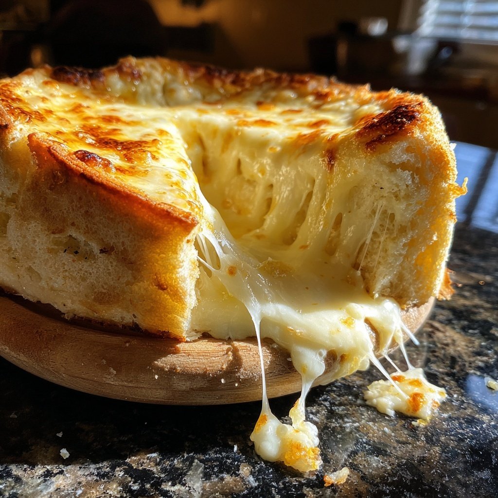 Fondue with Swiss Cheese and Garlic