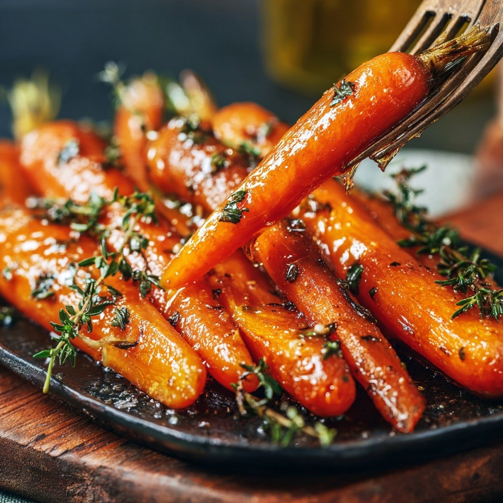 Romantic Honey Glazed Carrots with Thyme
