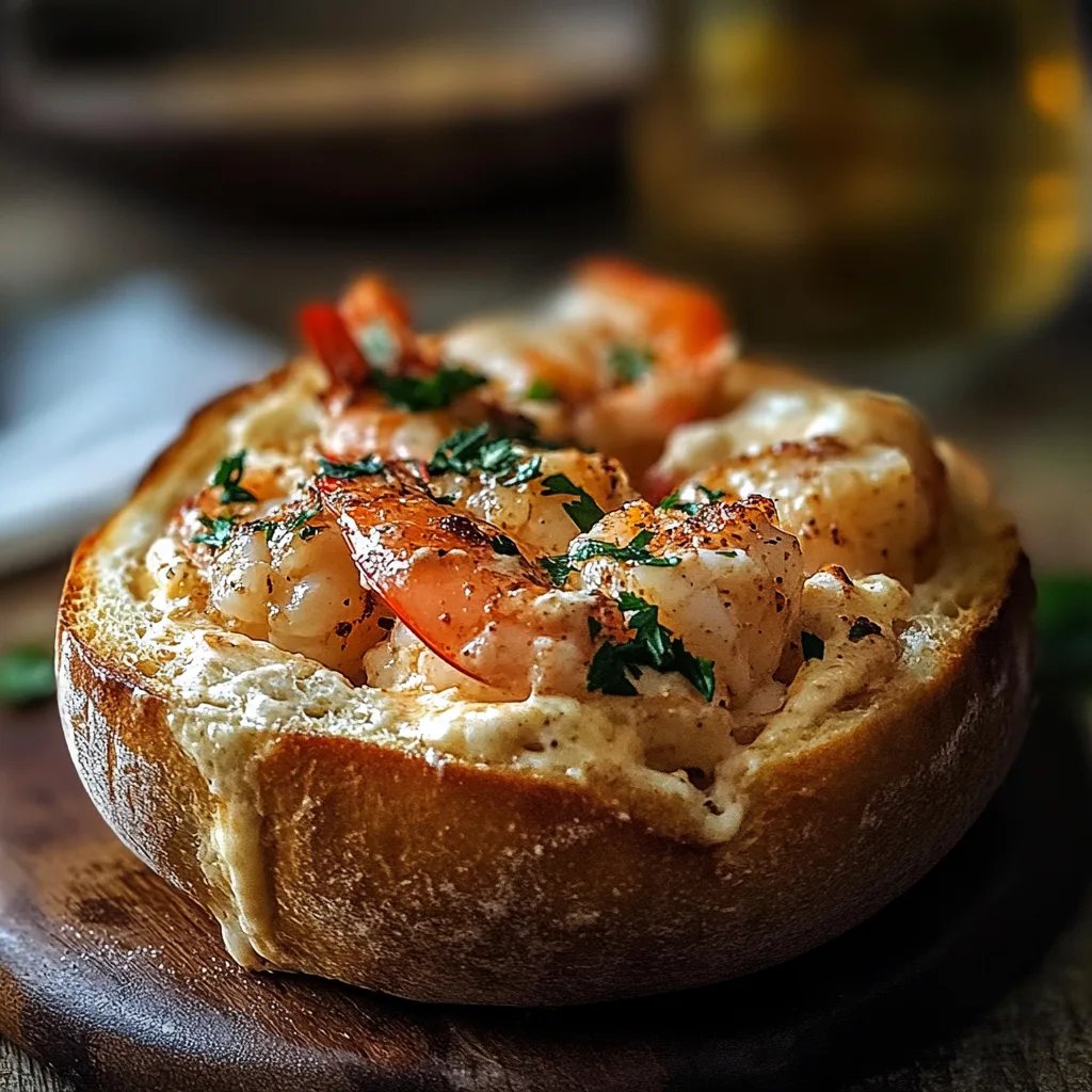 Stuffed Seafood Bread Bowl